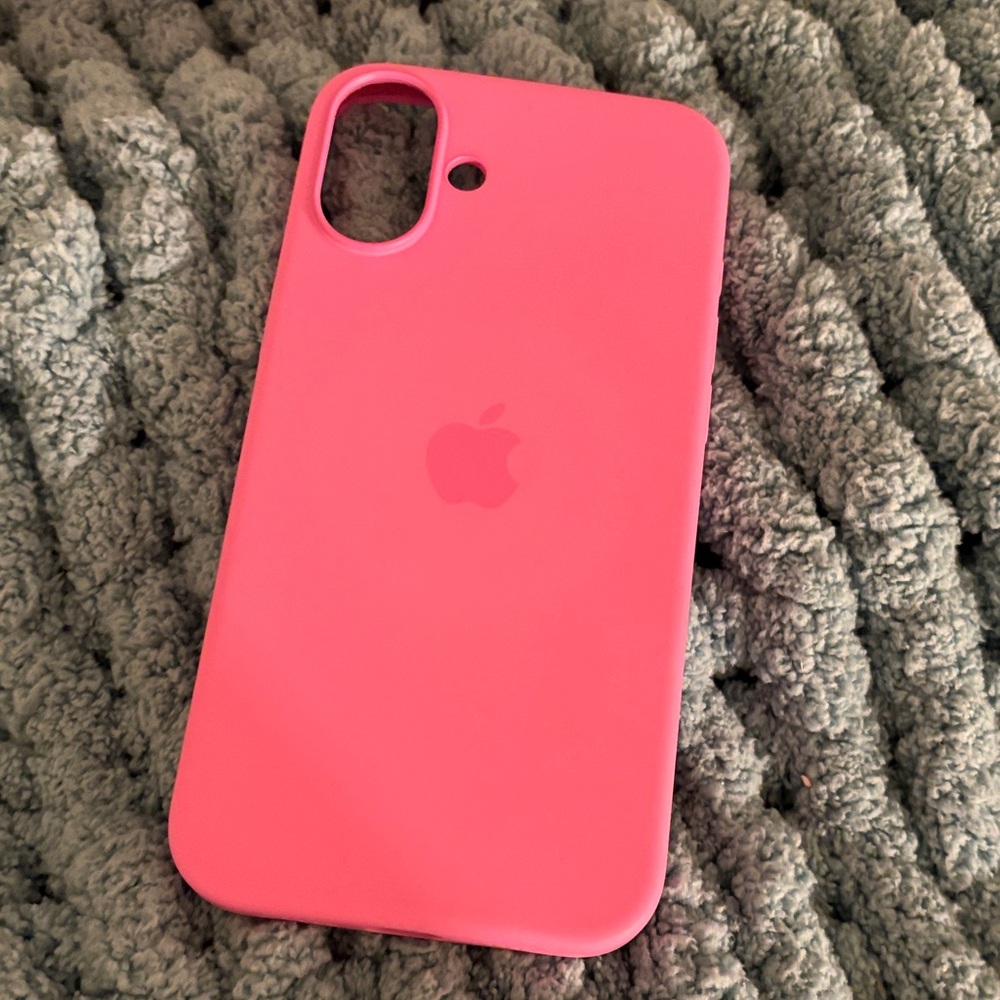 MagSafe iPhone 16 Plus case Apple Pink SiliconePeony.  MINT condition